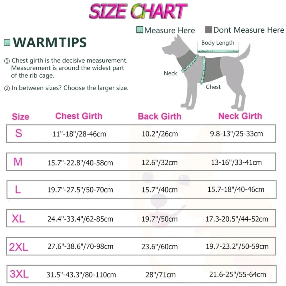 Dogcheer Warm Dog Coat Dog Jacket Waterproof Winter Coat Reflective - Pink - M - Picture 4 of 16